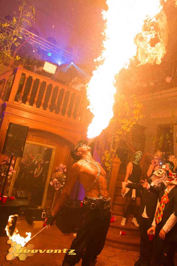 Spectacles cracheur et cracheuse de feu